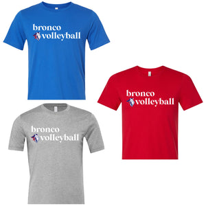 ADULT Bronco Volleyball T Shirt