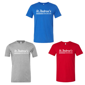 ADULT St. Andrew's Broncos One Color Logo T-Shirt